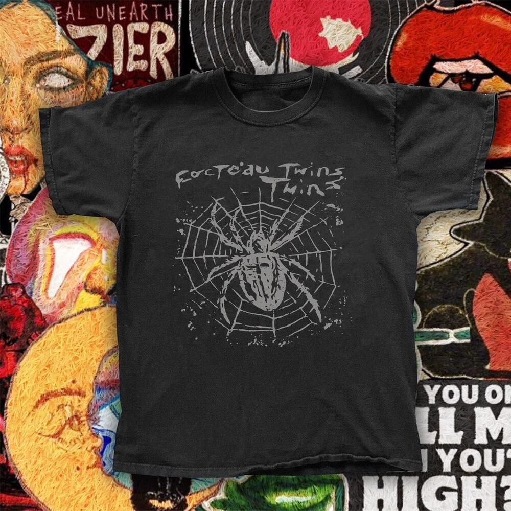 Black Cocteau Twins Spider Tee